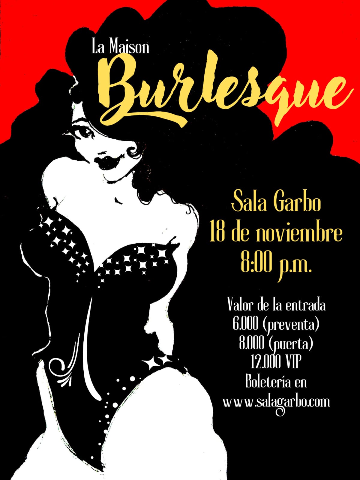 Afiche de La Maison Burlesque