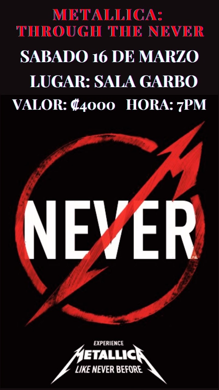 Afiche de Metallica: Through the Never