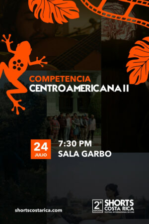 Afiche de festival SHORTS CR - CENTROAMERICA 2