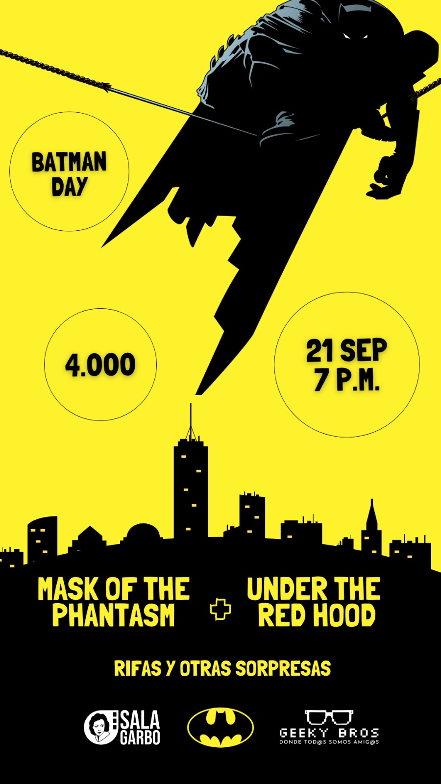 Afiche de Geeky Bros presenta: Batman Day