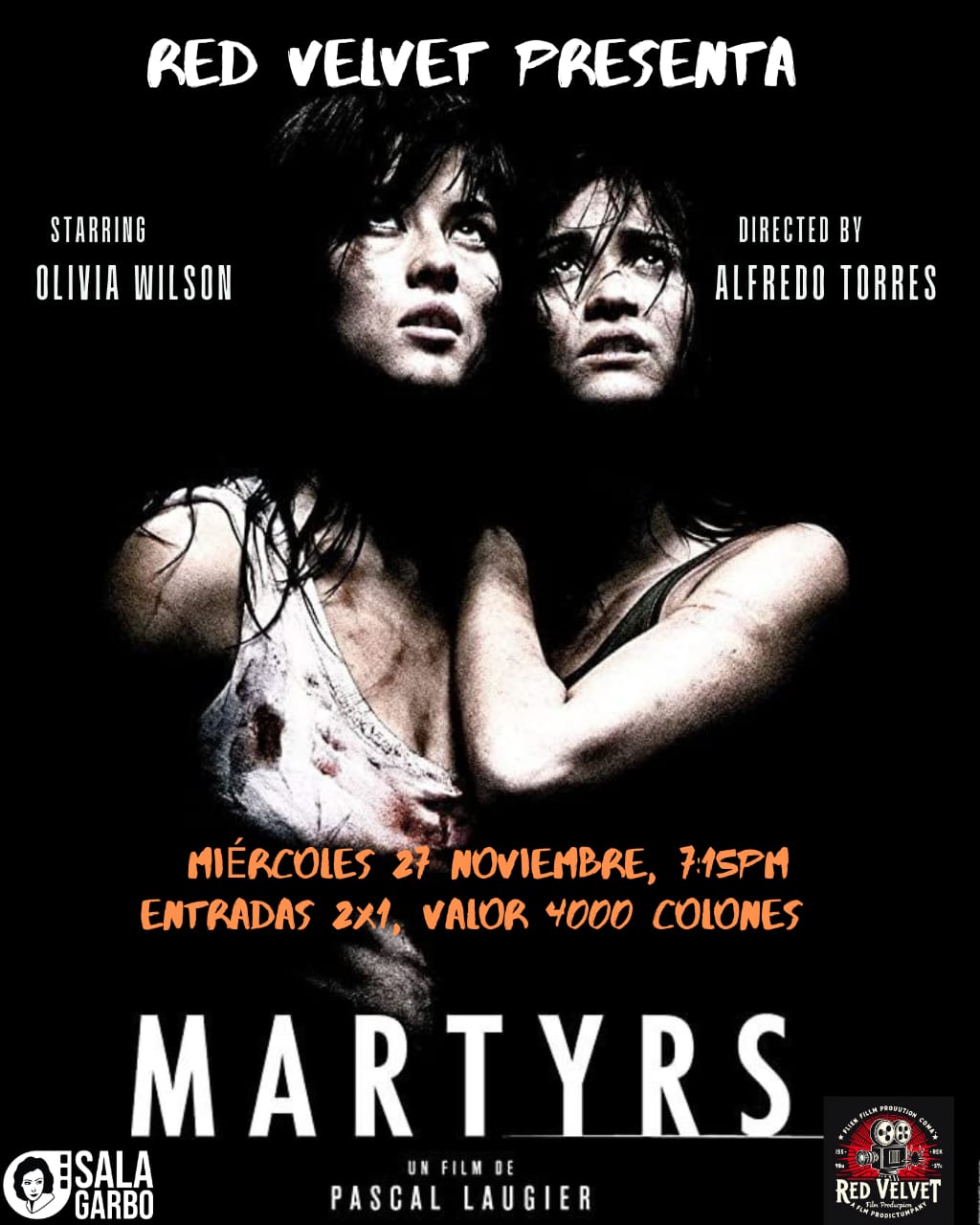 Afiche de Red Velvet presenta: Martyrs (Entradas 2x1)