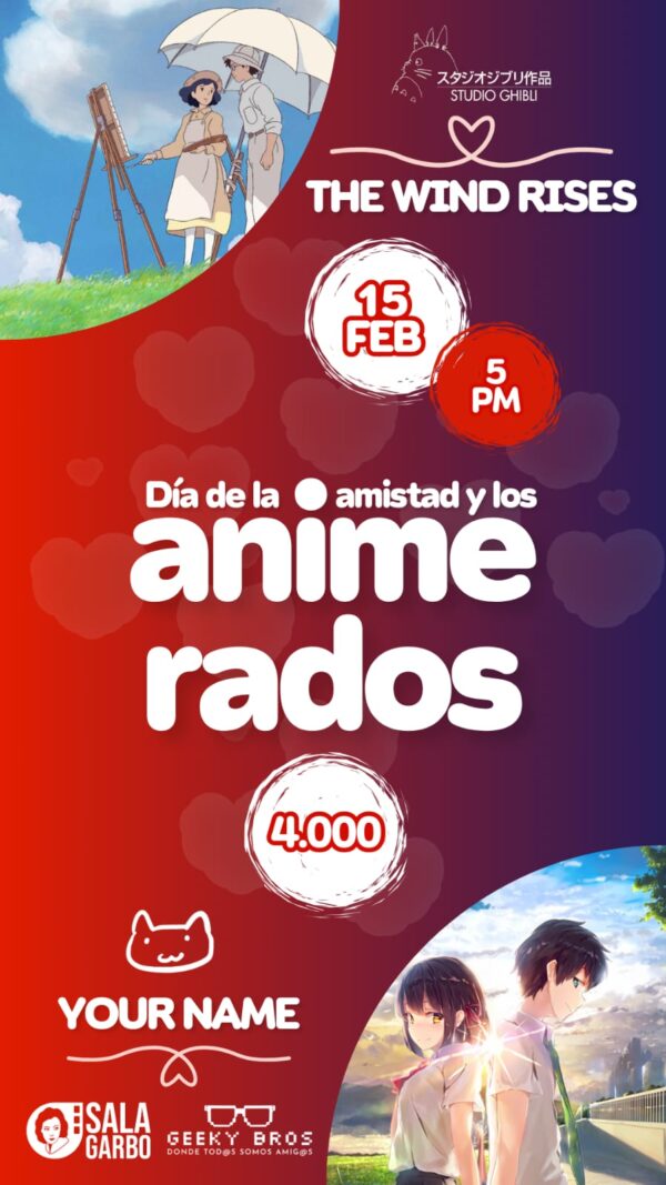 Día de amistad y los anime rados