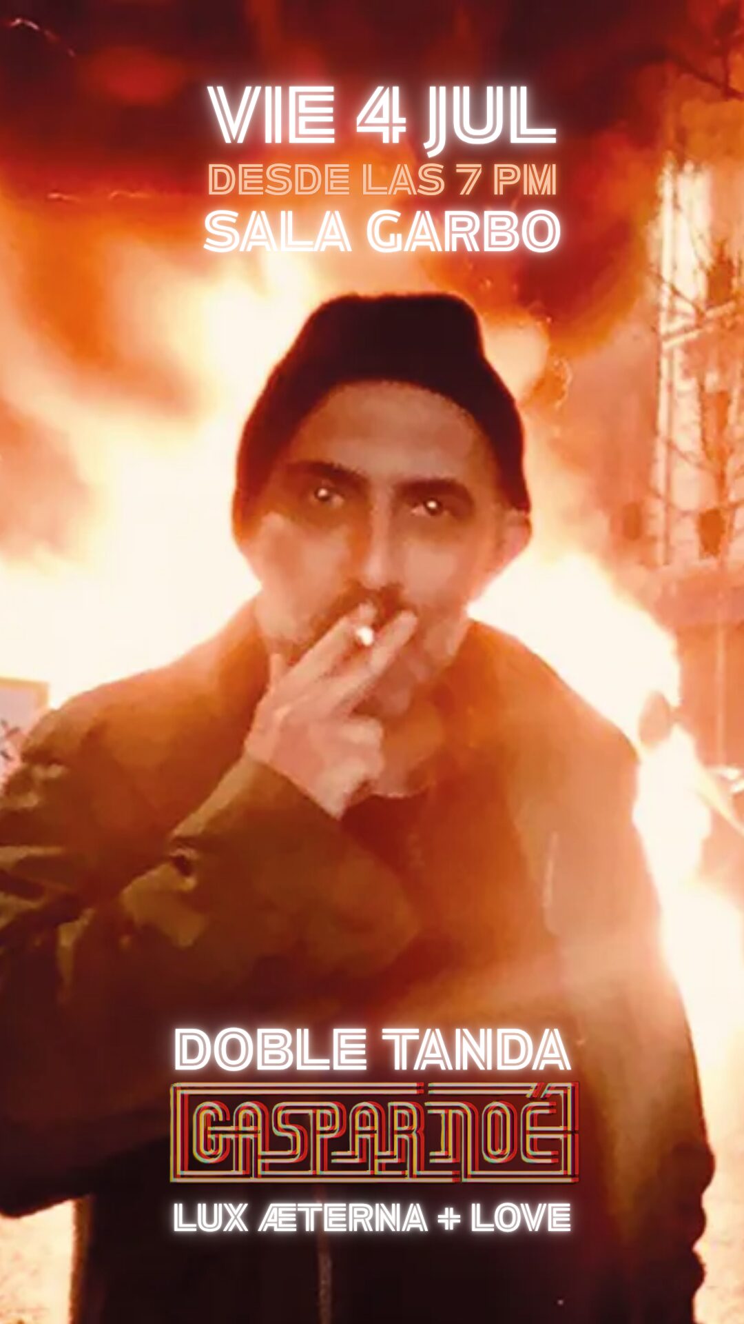 Afiche de Garbo Serie B presenta: Doble tanda Gaspar Noé