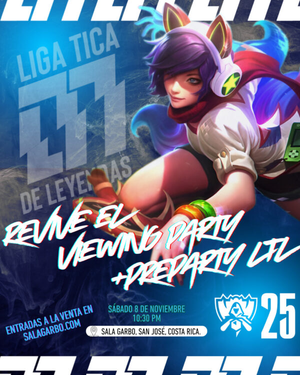 Liga Tica de Leyendas presenta el Viewing Party oficial del Mundial de League of Legends - Barón (VIP)