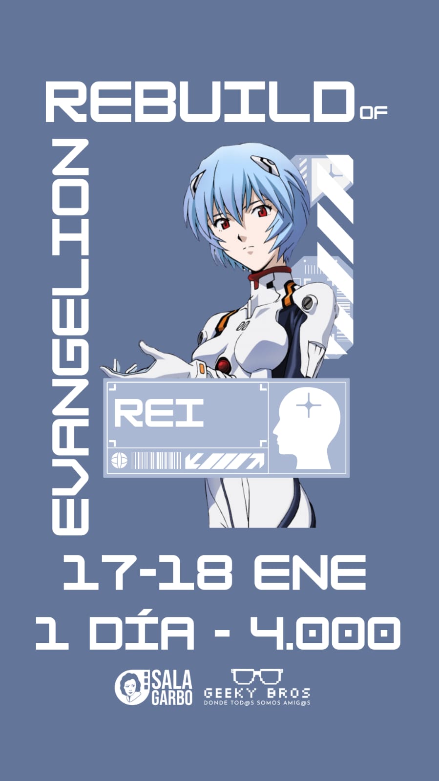 Afiche de Geeky Bros presenta: Rebuild of Evangelion (Entrada 1 día)