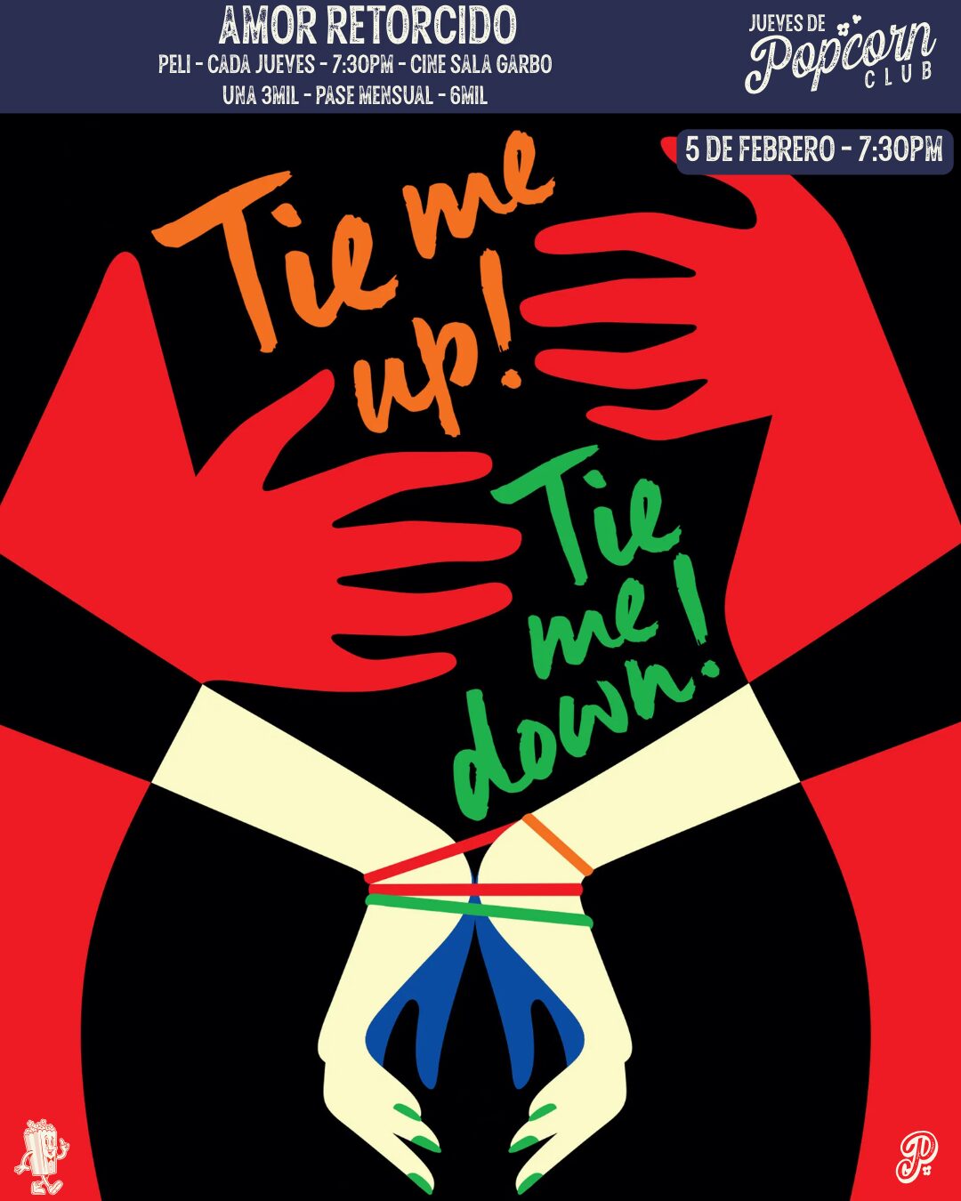 Popcorn Club presenta: Amor Retorcido (Pase Mensual) - Imagen 2