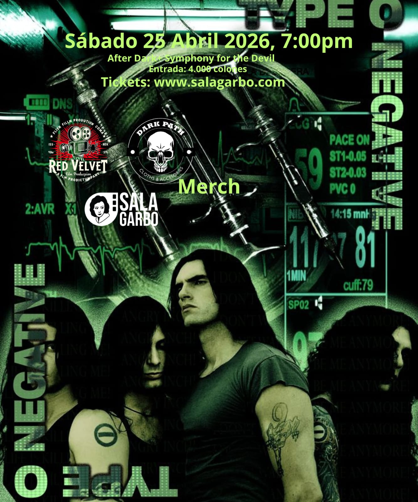 Afiche de Red Velvet presenta: Type O Negative