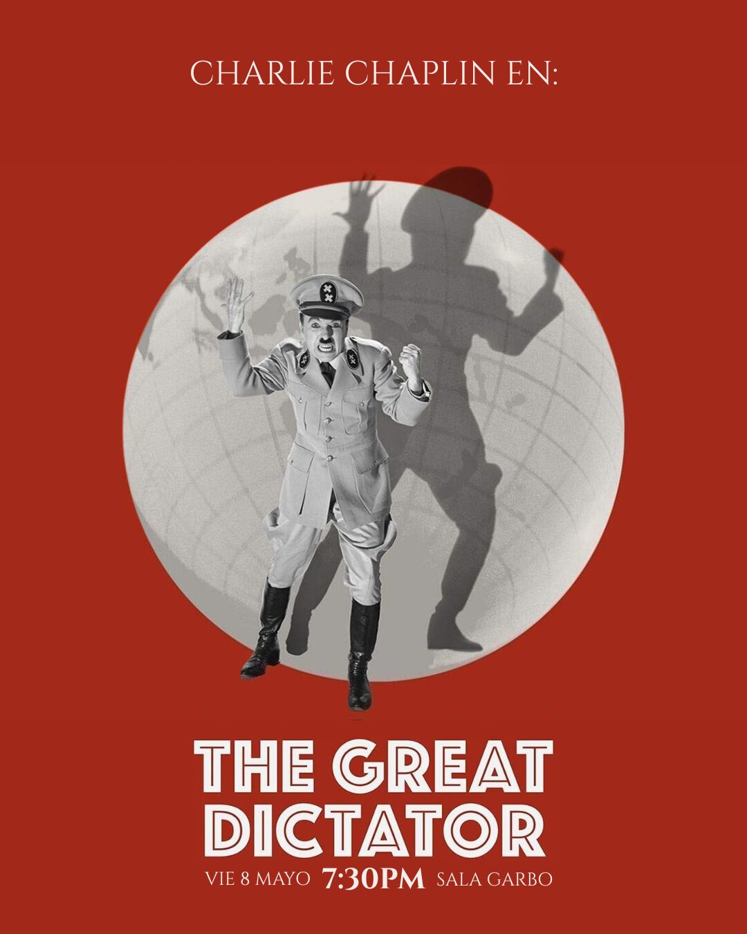 Afiche de Garbo Serie B presenta: The Great Dictator