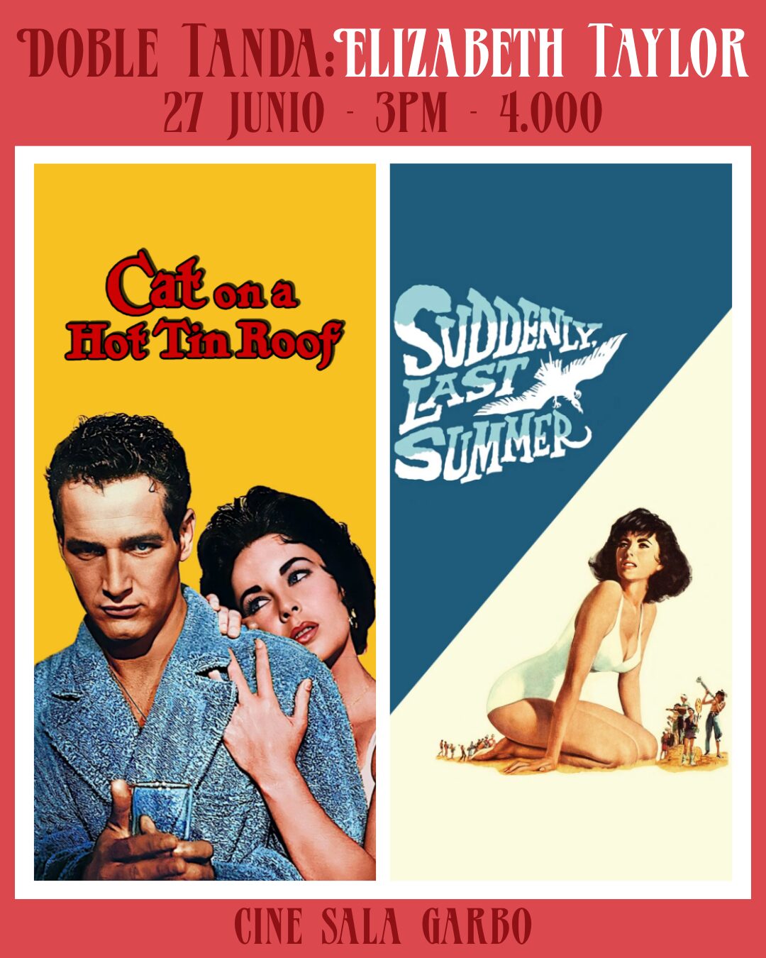 Afiche de Doble Tanda: Elizabeth Taylor
