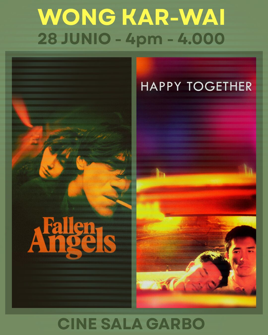 Afiche de Doble Tanda: Wong Kar-Wai
