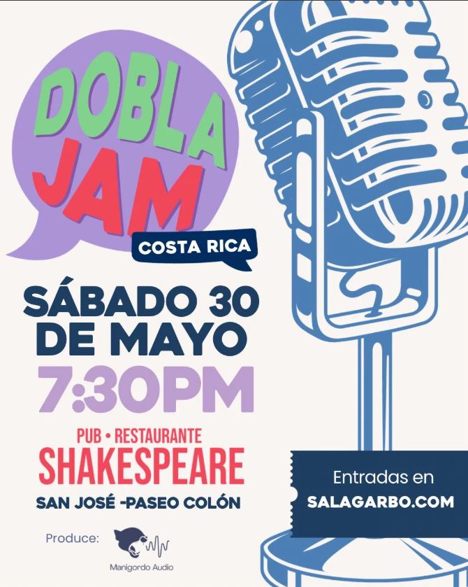 Afiche de Dobla Jam en Costa Rica