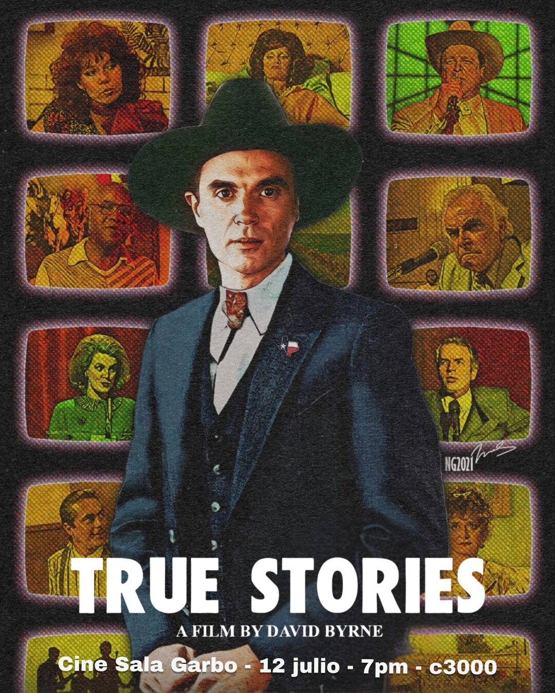 Afiche de True Stories (1986)