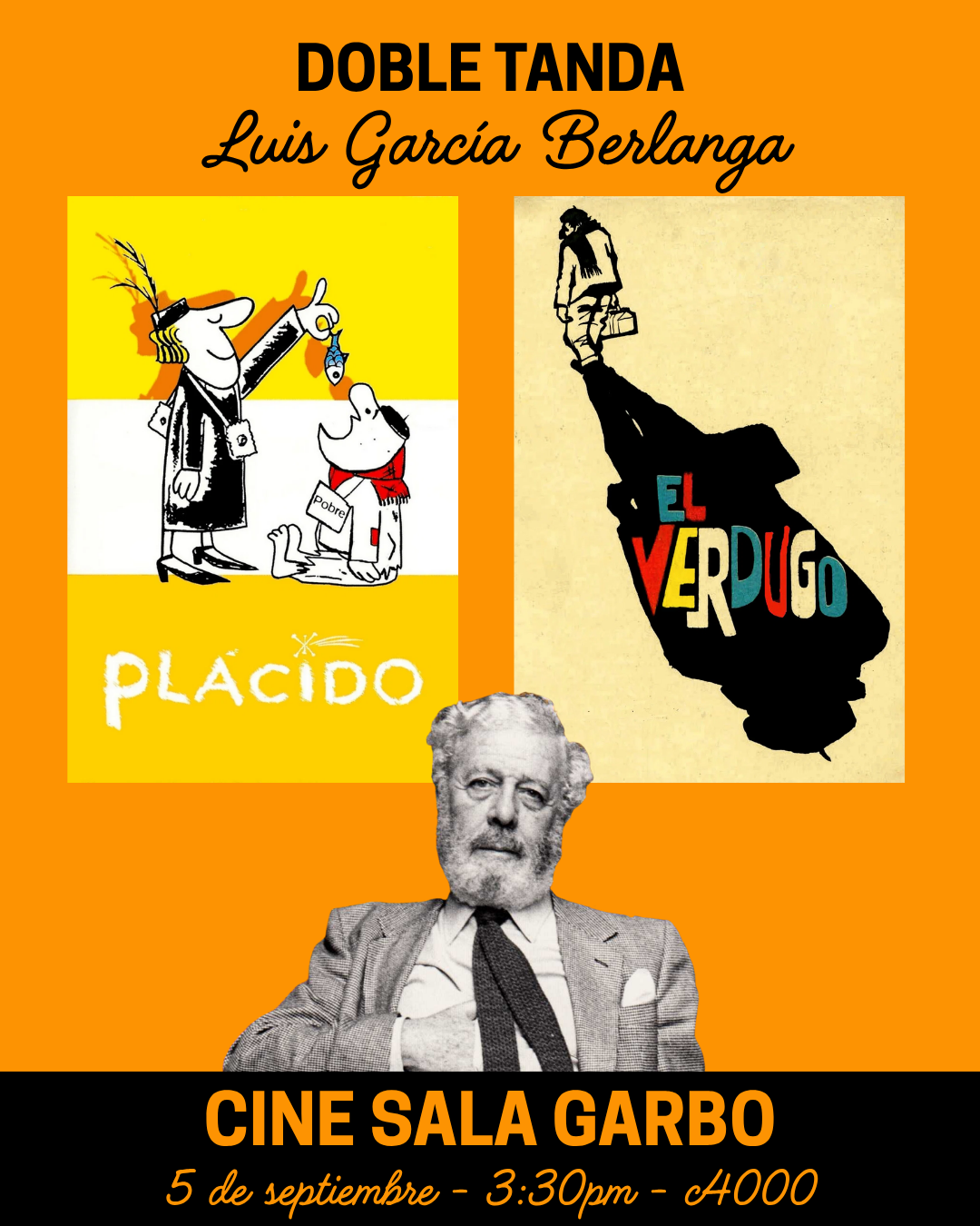 Afiche de Doble Tanda Luis García Berlanga