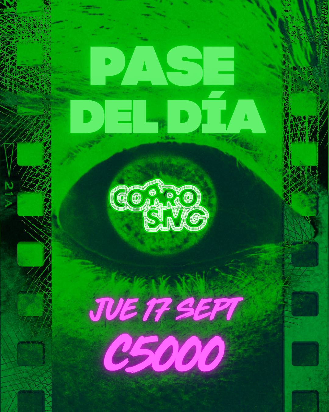 Afiche de Corrosivo Film Fest - Pase de Día (Jueves 17)