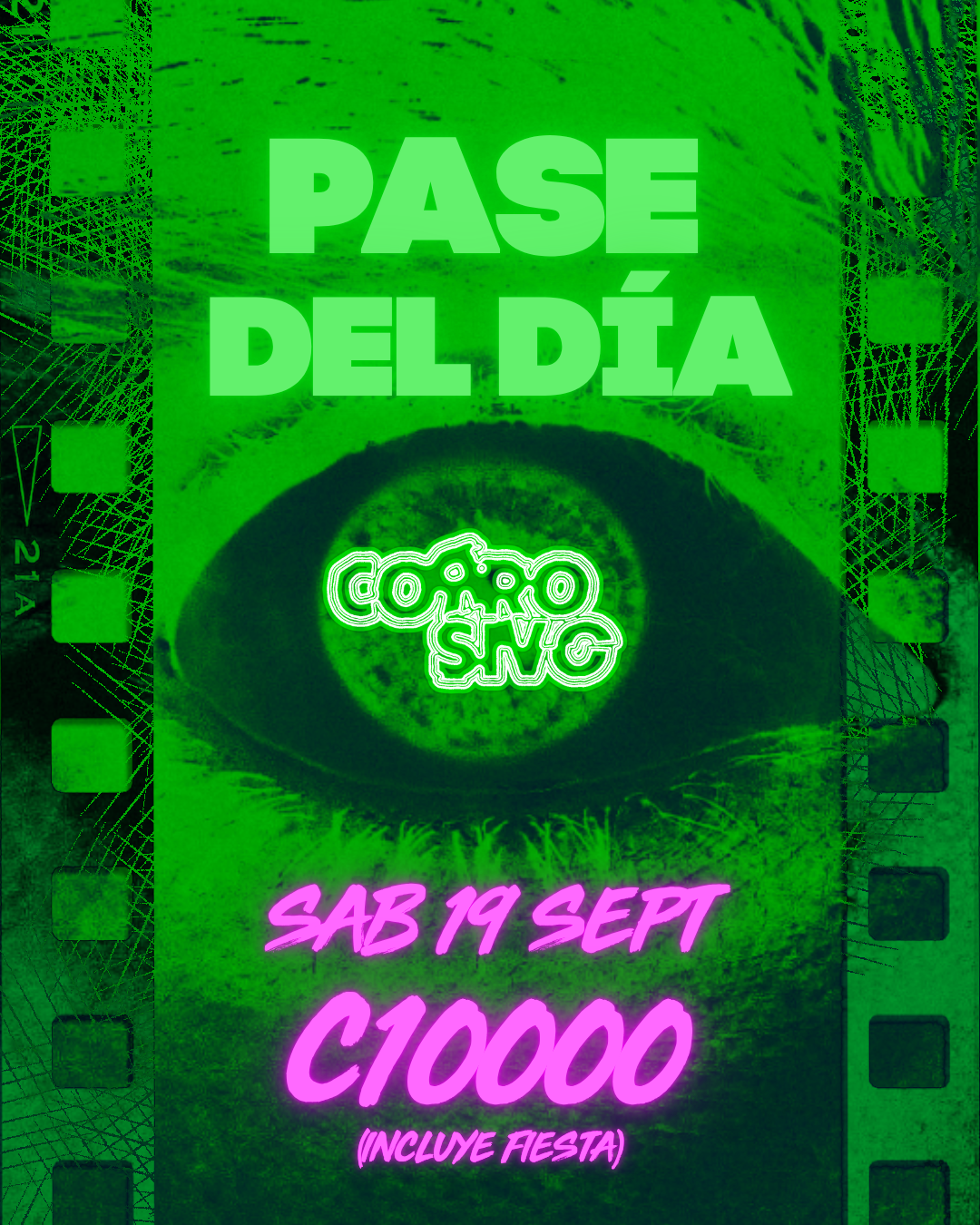 Afiche de Corrosivo Film Fest - Pase del Día (Sábado 19)